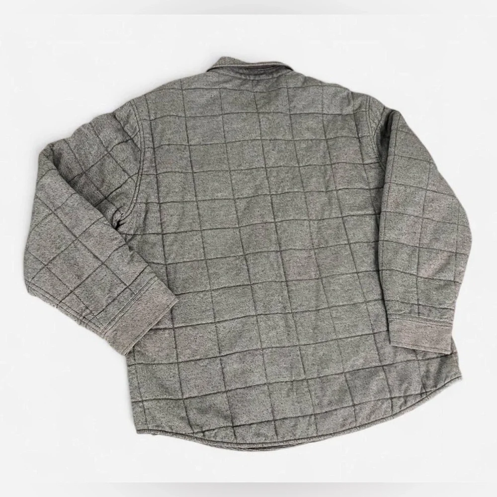 Untuckit Quilted Shirt Jacket‎ Men's Gray Shacket Size 2X